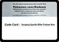 Code Card - Surging Spark Elite Trainer Box