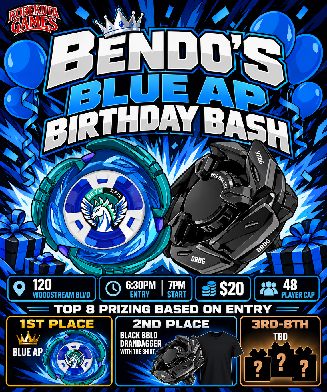 Bendo Birthday Tournament Beyblade Wed, Oct, 21st